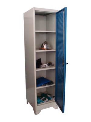 Wardrobe with shelves